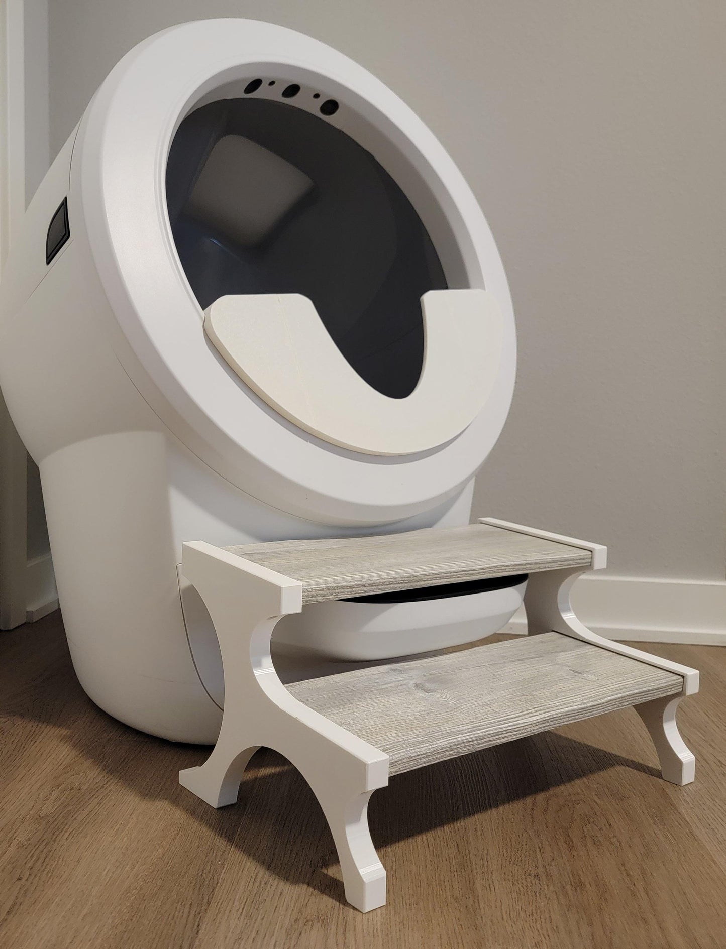 Pet Stairs: Cat Ramp for Litter Box - Multiple Wood & Color Options