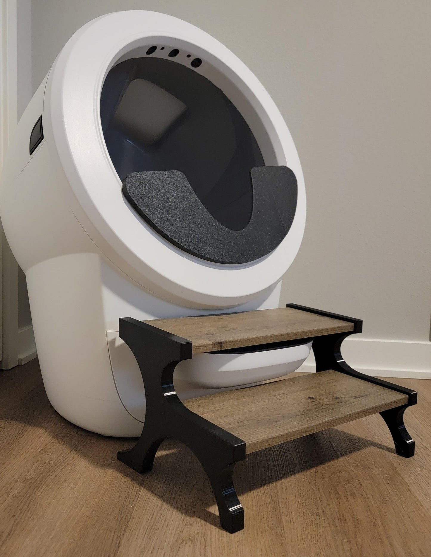 Pet Stairs: Cat Ramp For Any Litter Box - Multiple Wood & Color Options