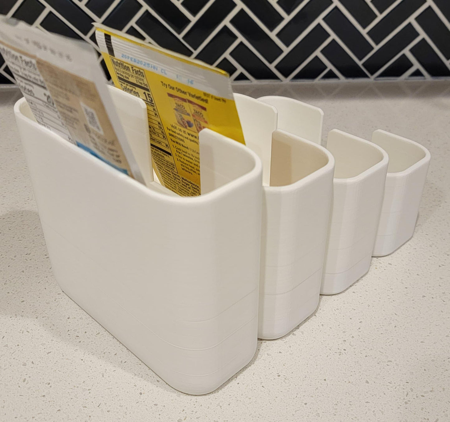 Pantry Organizer - Tiered - for Taco Packets or any other items