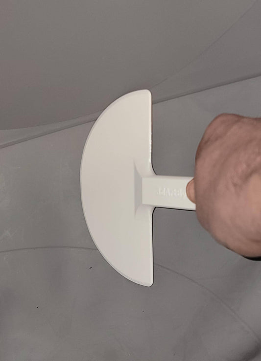 The GlobeScraper with Step Fork Compatible with Litter-Robot | Liner-Safe Stuck-Waste Removal Tool | Deep Cleaning Accessory