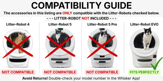 EVO Max Shield for Litter-Robot EVO : Anti-Flicking, One-Piece Design - White or Black