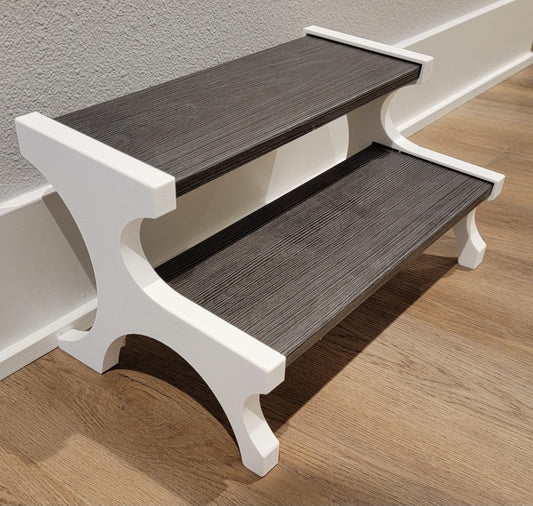 Pet Stairs: Cat Ramp for Litter Box - Multiple Wood & Color Options