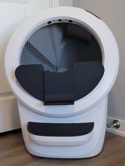 Pee Guard Max Shield Step for Litter-Robot 4 : Anti-Flicking, One-Piece Design - White or Black