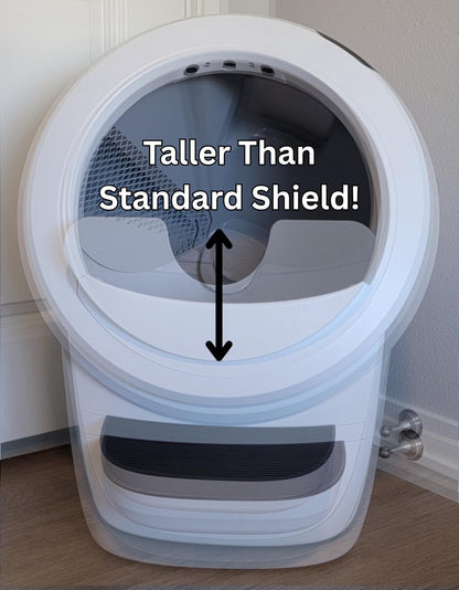 Max Shield for Litter Robot 4 : Anti-Flicking, One-Piece Design - White or Black