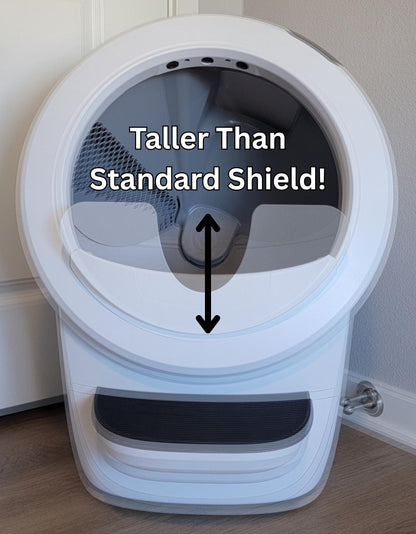 All Max Shield Options for Litter-Robot 4 : Anti-Flicking, One-Piece Design - White or Black