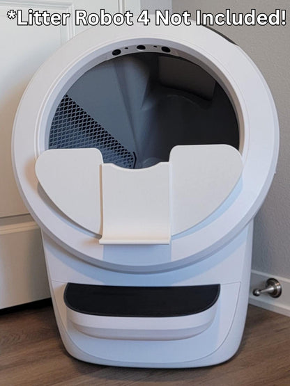 Pee Guard Max Shield Step for Litter-Robot 4 : Anti-Flicking, One-Piece Design - White or Black