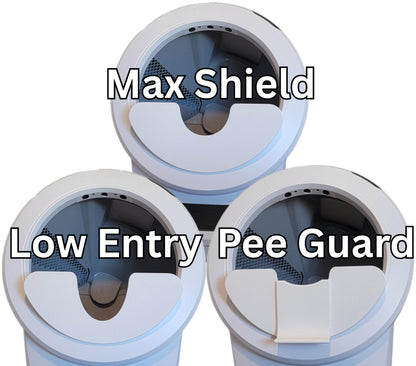 Max Shield for Litter Robot 4 : Anti-Flicking, One-Piece Design - White or Black