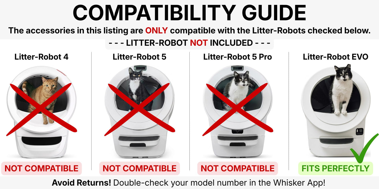 EVO Max Shield for Litter-Robot EVO : Anti-Flicking, One-Piece Design - White or Black
