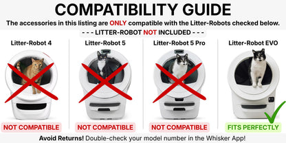 EVO Max Shield for Litter-Robot EVO : Anti-Flicking, One-Piece Design - White or Black