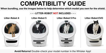Litter Platform / Max Shield Bundle for Litter-Robot 4, 5, 5 Pro, EVO | Stop Litter Tracking Outright!