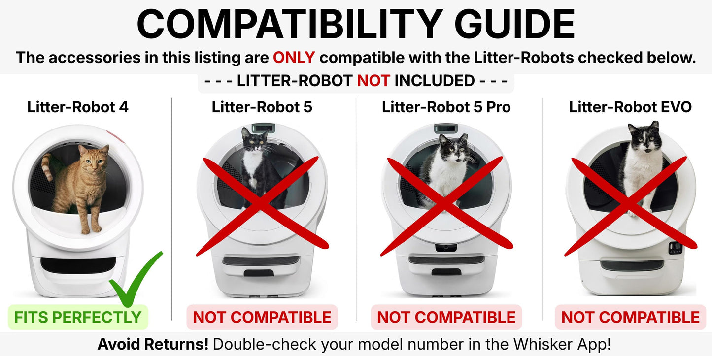 Low Entry Max Shield for Litter-Robot 4: Anti-Flicking, Single Part, White or Black