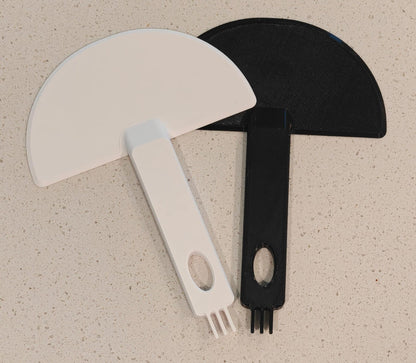 The GlobeScraper with Step Fork Compatible with Litter-Robot | Liner-Safe Stuck-Waste Removal Tool | Deep Cleaning Accessory