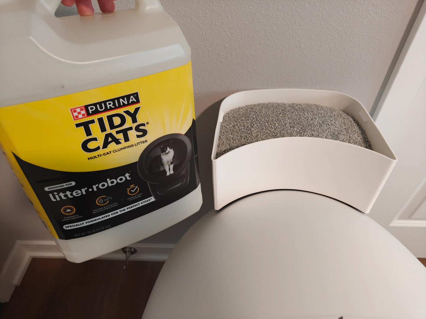 LitterHopper Extender Compatible with Litter-Robot 4 | 20lb High-Capacity Upgrade | Secure Fit Extension