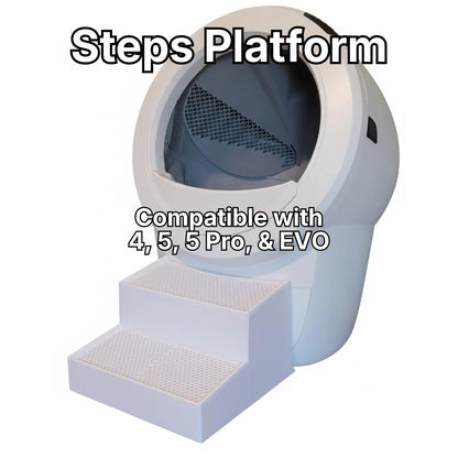 Steps Platform for Litter-Robot 4, 5, 5 Pro, EVO | Easy Access and Ultimate Litter Control!