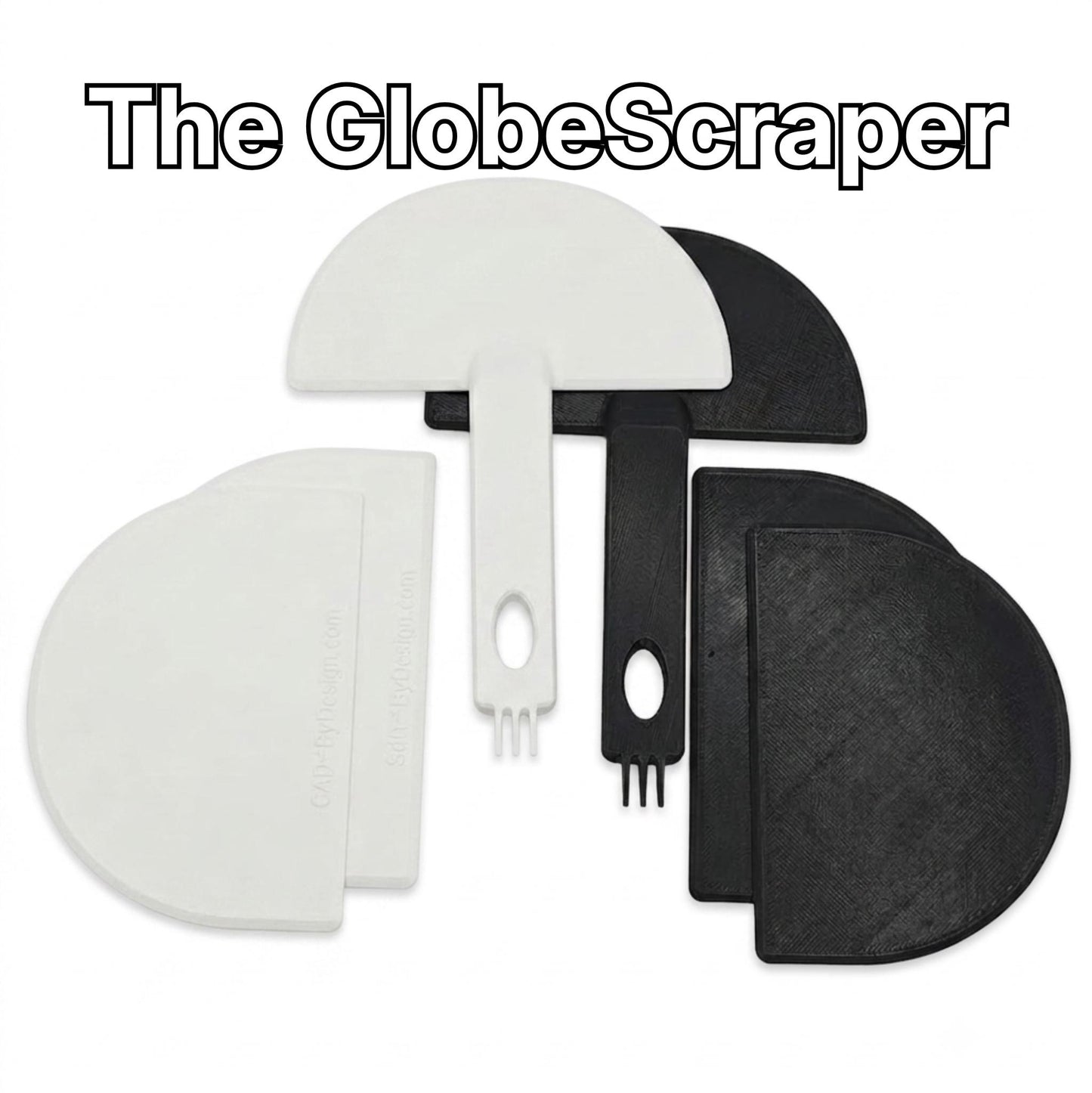 The GlobeScraper with Step Fork Compatible with Litter-Robot | Liner-Safe Stuck-Waste Removal Tool | Deep Cleaning Accessory