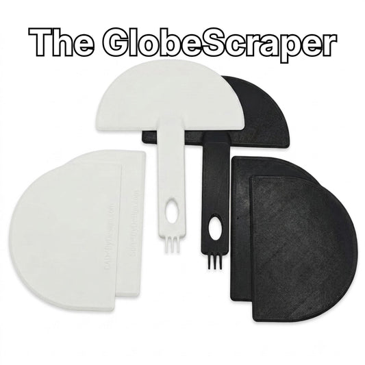 The GlobeScraper with Step Fork Compatible with Litter-Robot | Liner-Safe Stuck-Waste Removal Tool | Deep Cleaning Accessory