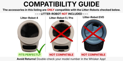 LitterHopper Extender Compatible with Litter-Robot 4 | 20lb High-Capacity Upgrade | Secure Fit Extension