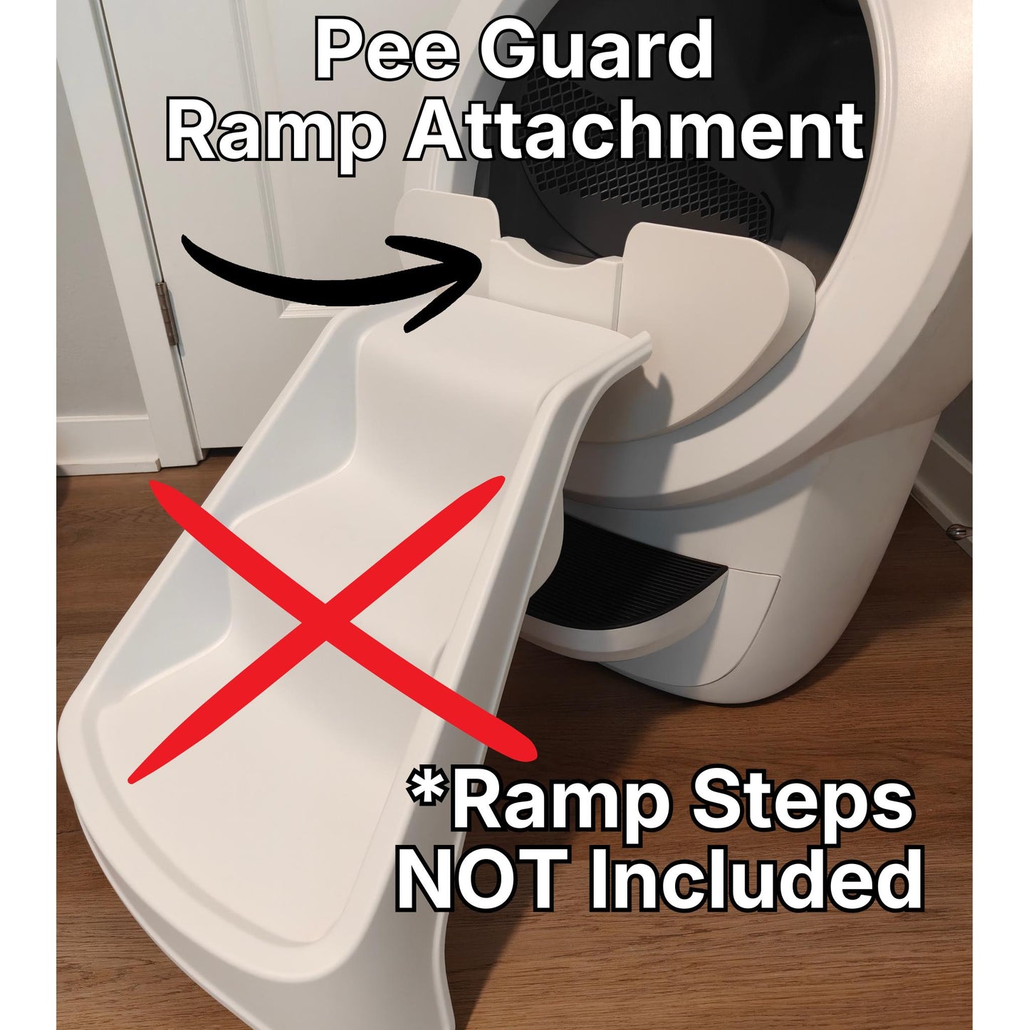 Ramp Steps Attachment ONLY for Max / Pee Guard Shields (Purchased Separately)